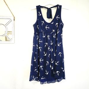 New womens anchor print maternity dress
